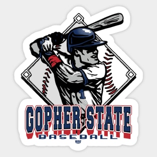 Gopher State Forever Diamond Baseball Sticker